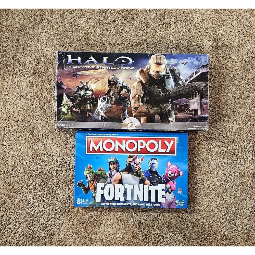 Halo Interactive DVD Game + Fortnite Monopoly Board Game